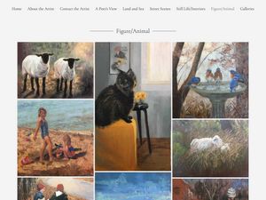 Screenshot of Cindy Wagner Fine Art site